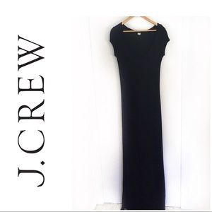 🌟J. Crew Long Black Rayon Dress Sz 6
